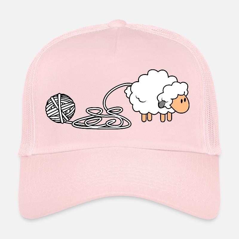 Thème du fil mouton douillet Casquette trucker 