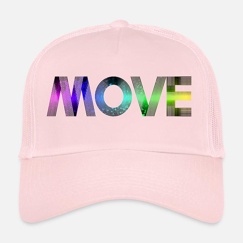 Move - rainbow Trucker Cap