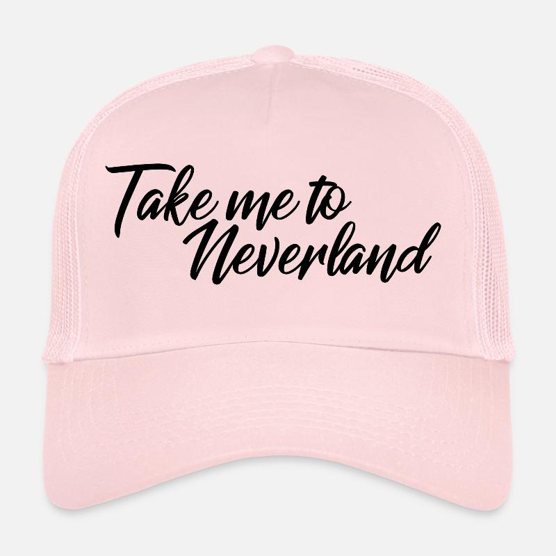 Emmenez-moi à Neverland - Casquette trucker  - rose pâle