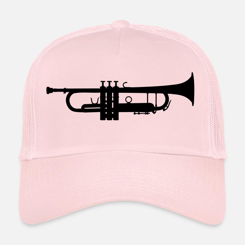 Trompette - Casquette trucker  - rose pâle