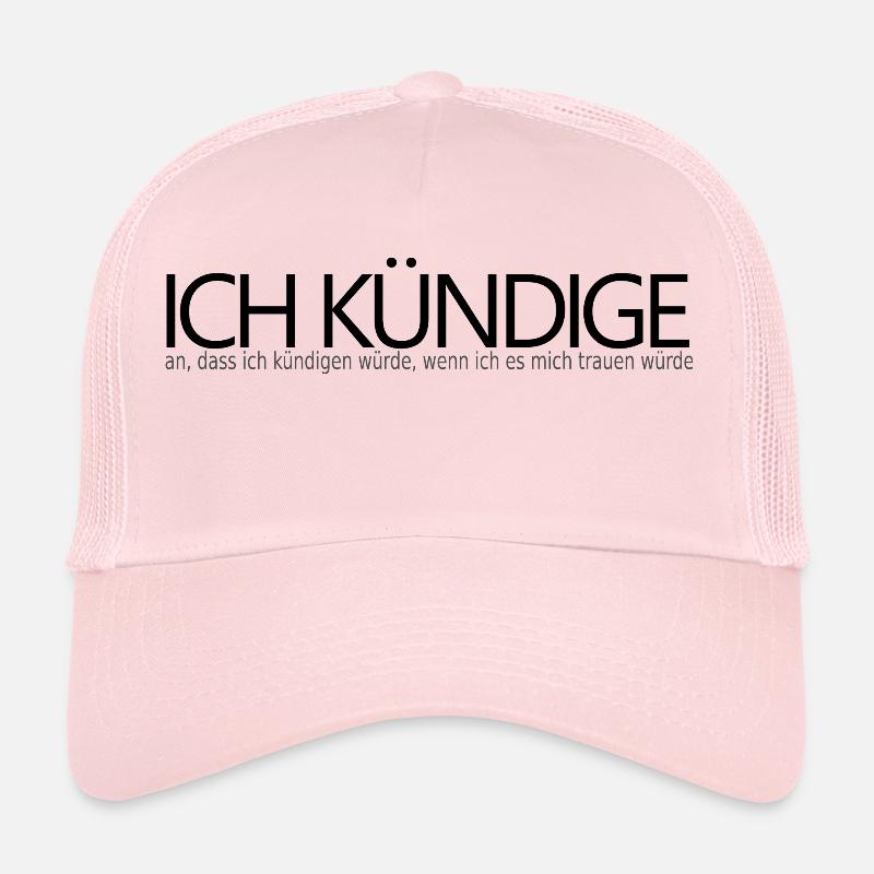 I announce that I am announcing - Trucker Cap - pale pink
