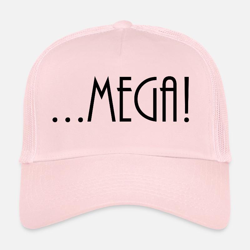 Mega Schwarz Trucker Cap
