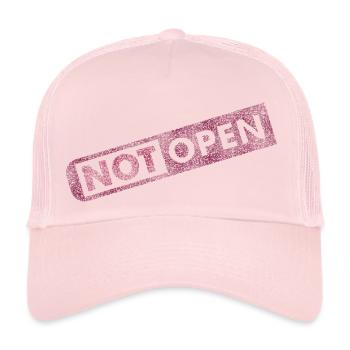 Modern Retro Not Open - Trucker Cap - Hellrosa - Vorne