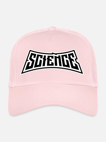 Science Science Statement Nerd Education Saying - Trucker Cap - pale pink - Front