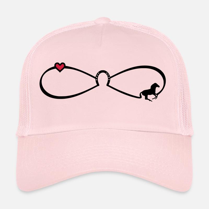 signe symbole de l'infini du cheval amitié 8 Casquette trucker 