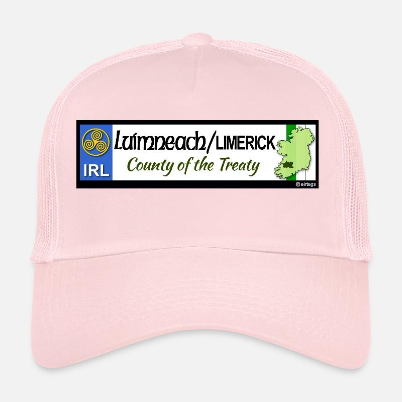 LIMERICK, IRELAND: licence plate tag style decal Trucker Cap