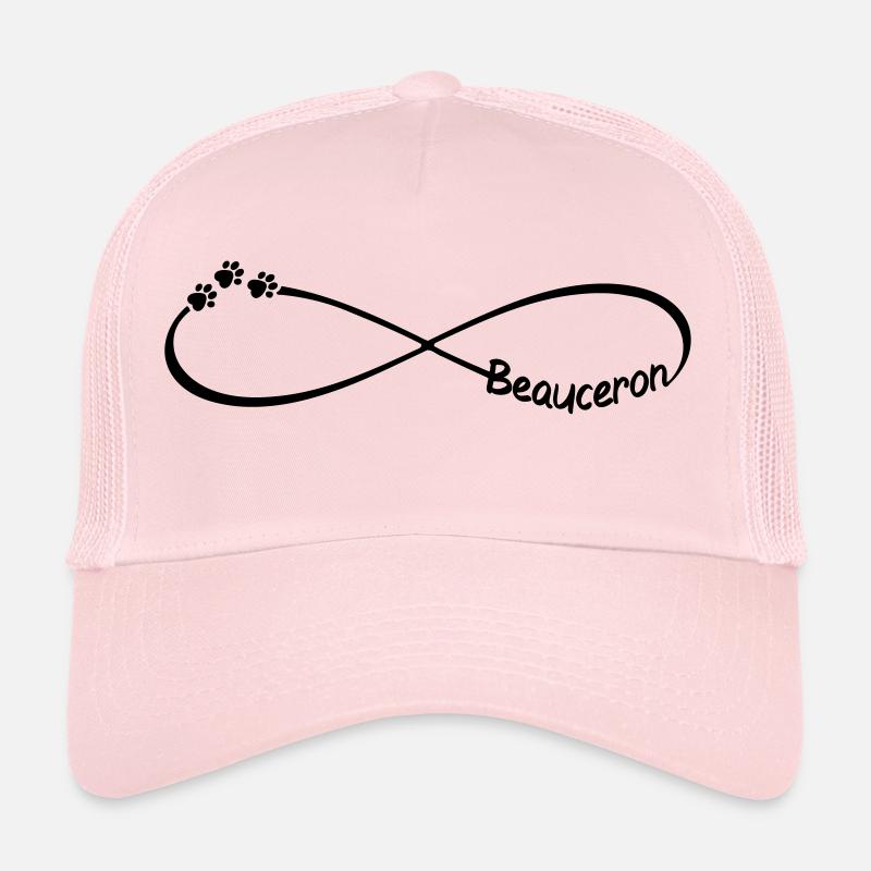 Beauceron Hunderassen Infinity Symbol Hundeliebe - Trucker Cap - Hellrosa