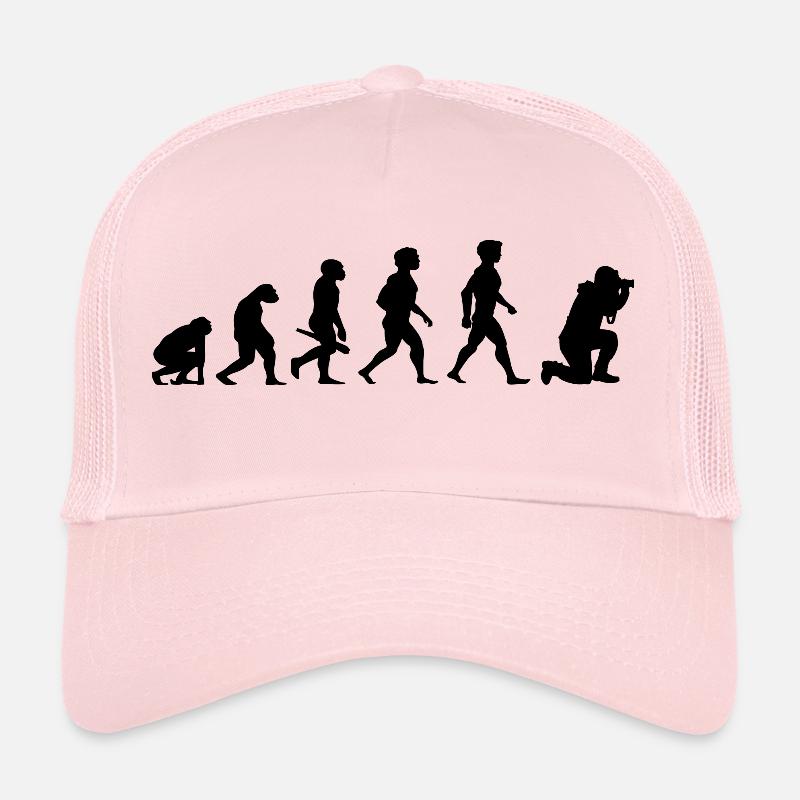 Evolution Photograph Photographer Camera Camera Trucker Cap