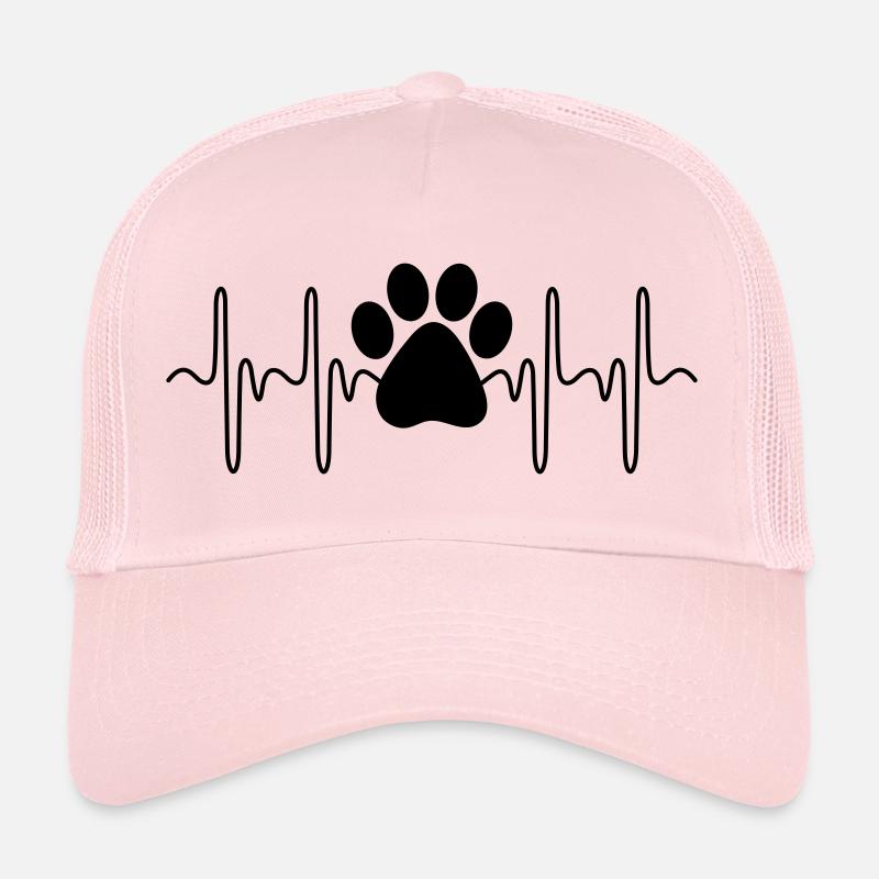 Battement de cœur de patte Casquette trucker 
