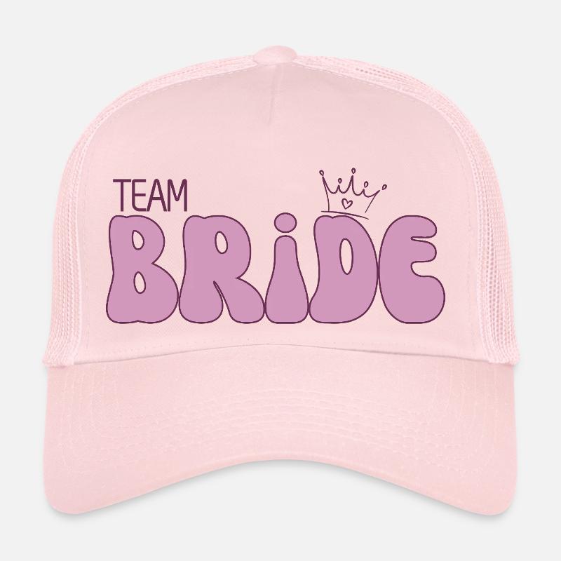 Équipe Bride - Casquette trucker  - rose pâle