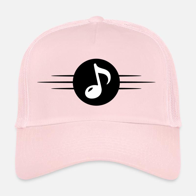 Ligne de symbole des notes de musique Casquette trucker 