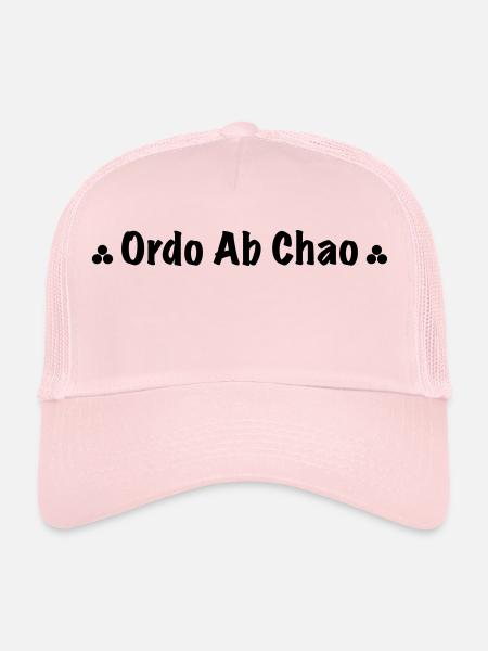 ordo ab chao - Casquette trucker - rose pâle