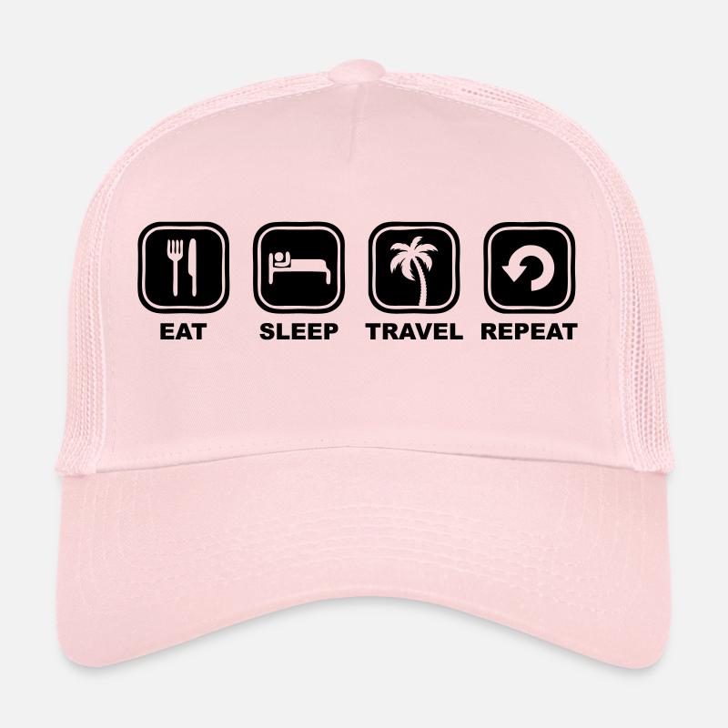 Mangez sommeil voyage répéter Casquette trucker 