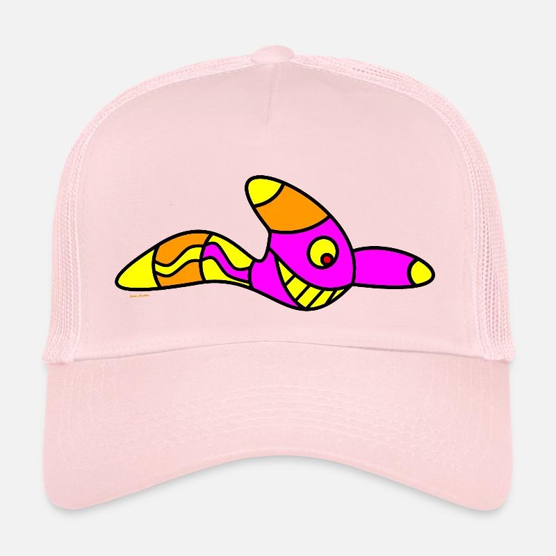 Worm shirt - Trucker Cap - pale pink