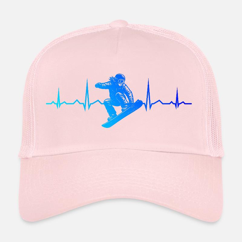 Snowboard artwork for your outfit - Trucker Cap - pale pink