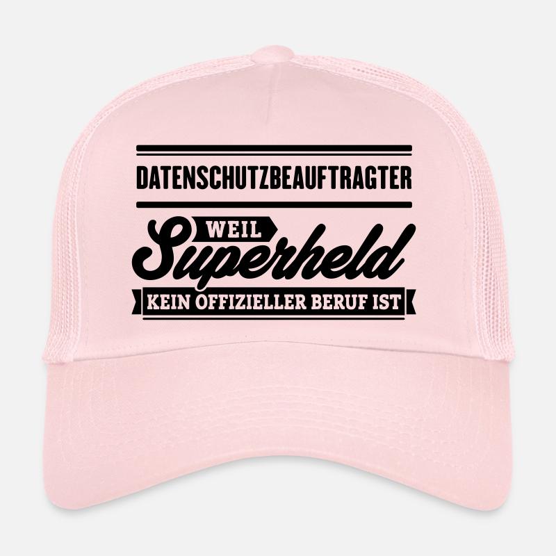 Superheld Datenschutzbeauftragter - Trucker Cap - Hellrosa