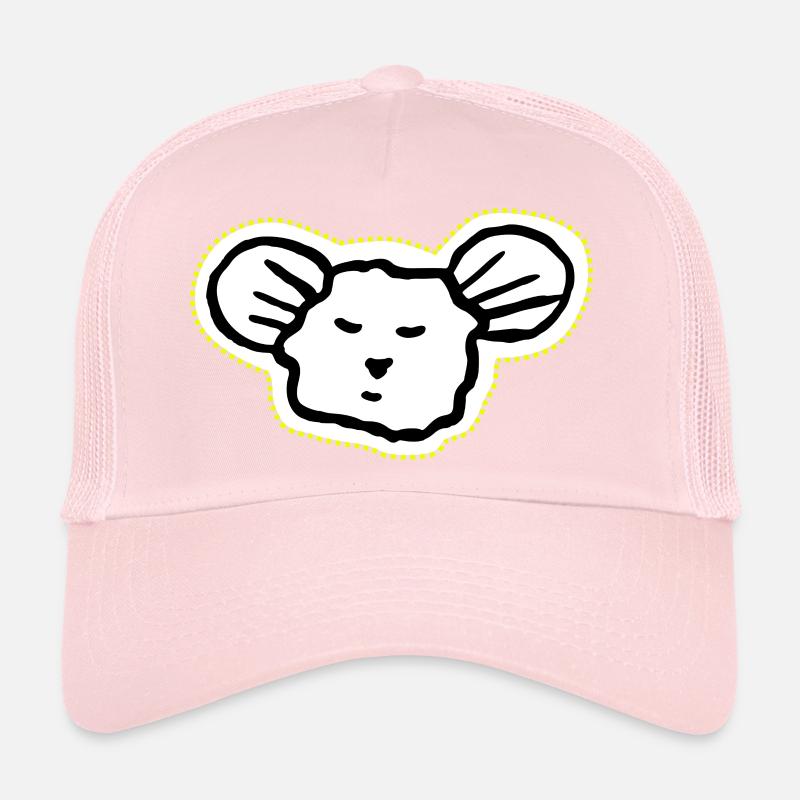 Icône de visage de souris cool et endormie Casquette trucker 