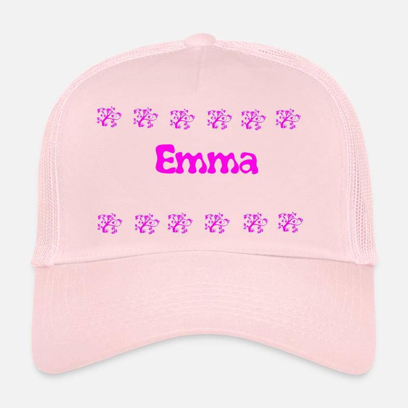 Emma Bubble Floral Pink - Trucker Cap - Hellrosa