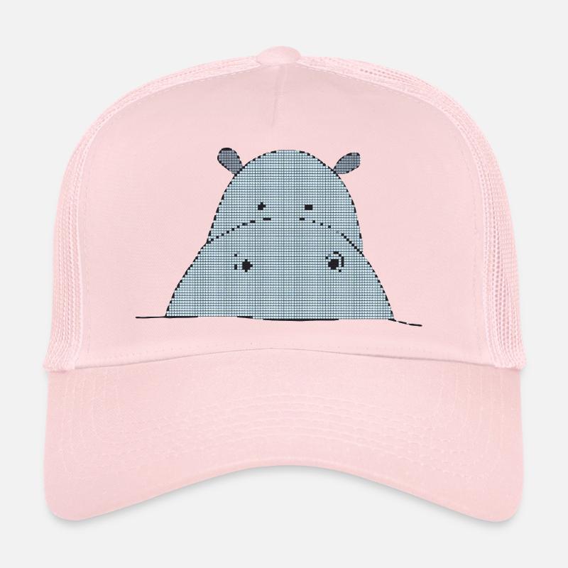 Pixelfreundliches nilpferd Trucker Cap