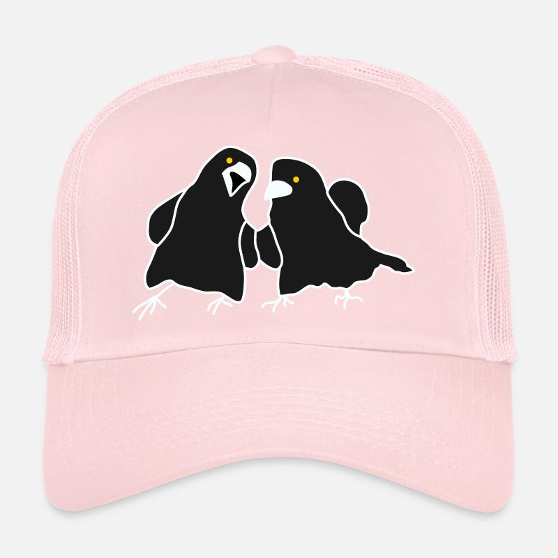 Duo de corbeaux minimaliste Casquette trucker 