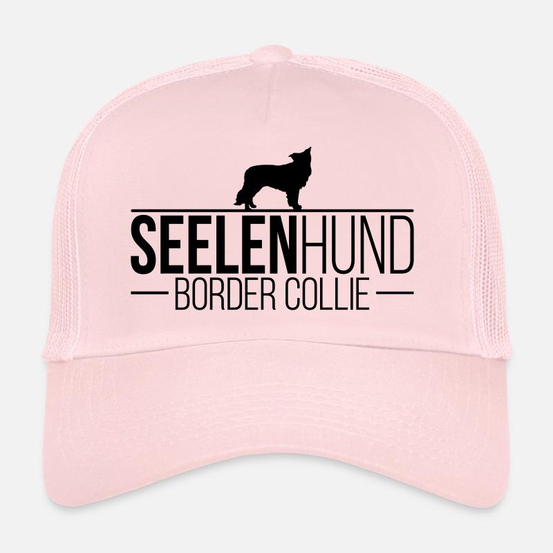 BORDER COLLIE Seelenhund - Trucker Cap - Hellrosa