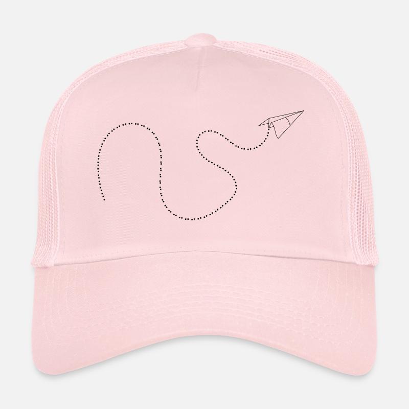 Papierflieger Origami 1c - Trucker Cap - Hellrosa