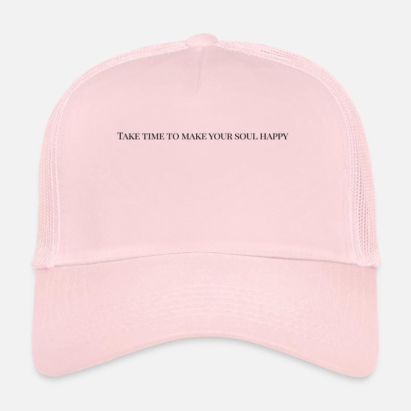 meditation quote - Trucker Cap - pale pink