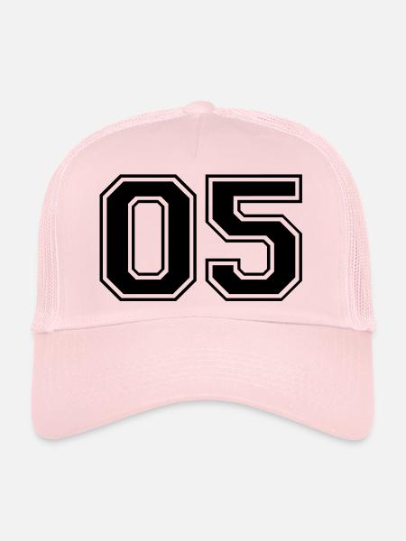 05 - Casquette trucker  - rose pâle - Devant
