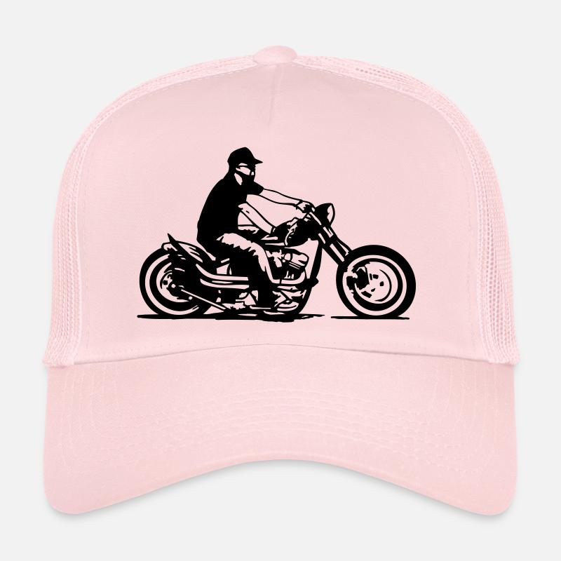 cb36_bobber_ride - Casquette trucker  - rose pâle