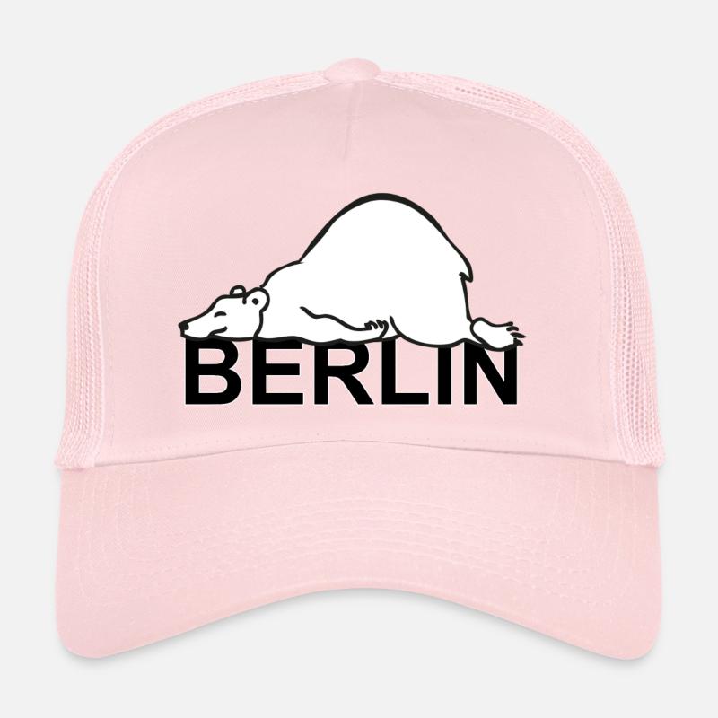 Berlin Deutschland Berliner Bär Wappentier Berlin - Trucker Cap - Hellrosa