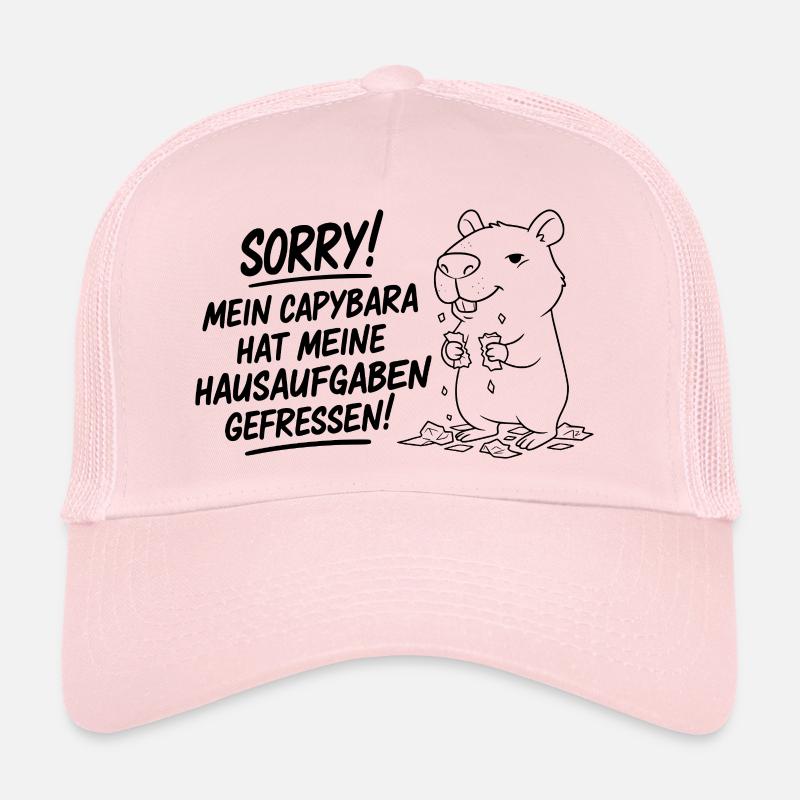 Pardon! Capybara a mangé mes devoirs Casquette trucker 