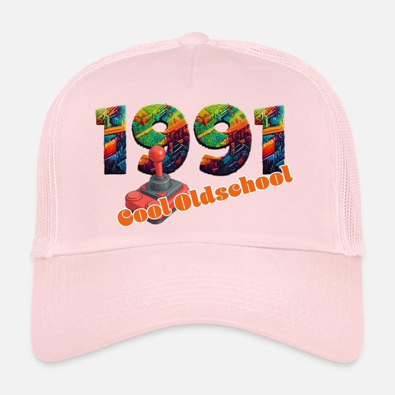 1991 – Digital Retro Gaming Design Trucker Cap