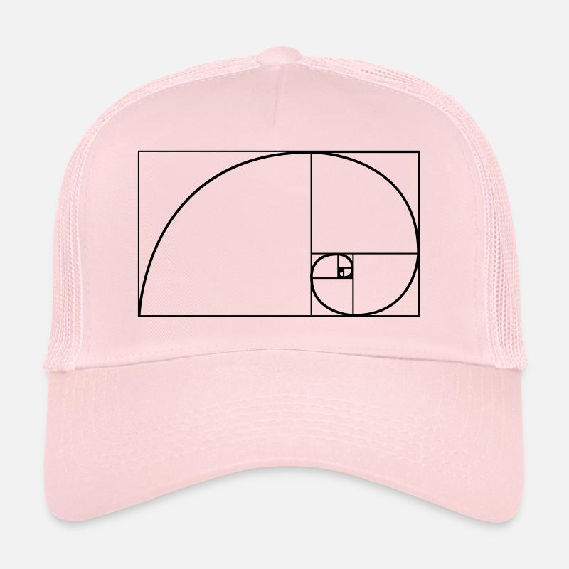 Fibonacci-Spirale Natur - Trucker Cap - Hellrosa