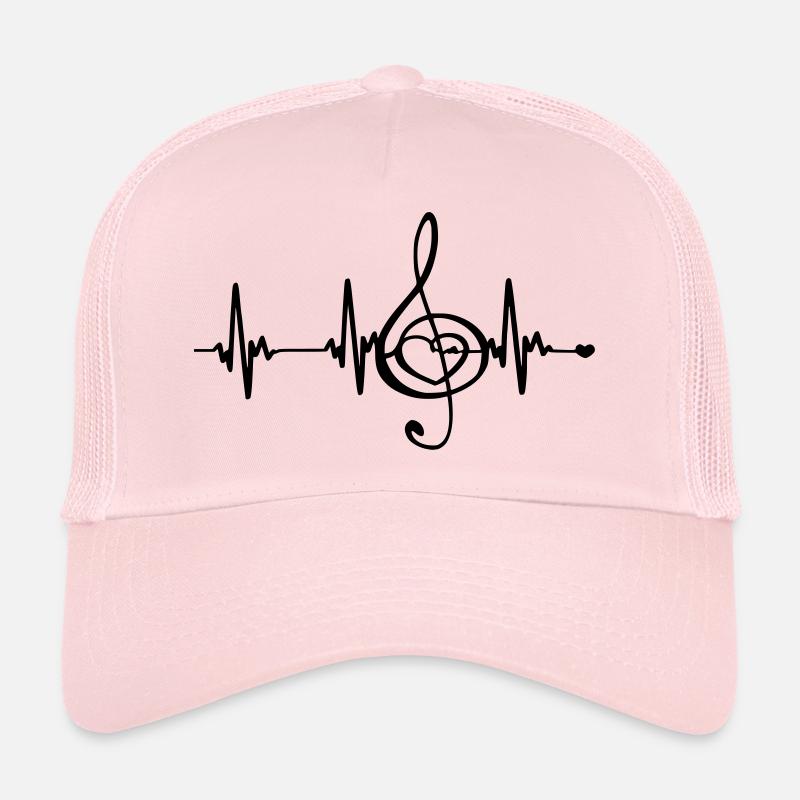 Heart rate music - Trucker Cap - pale pink