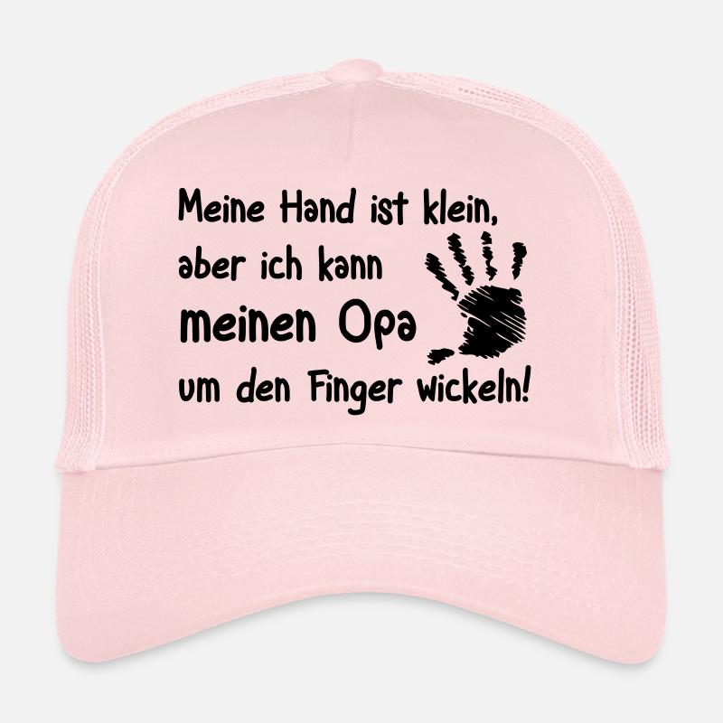 Opa um den Finger wickeln - Trucker Cap - Hellrosa