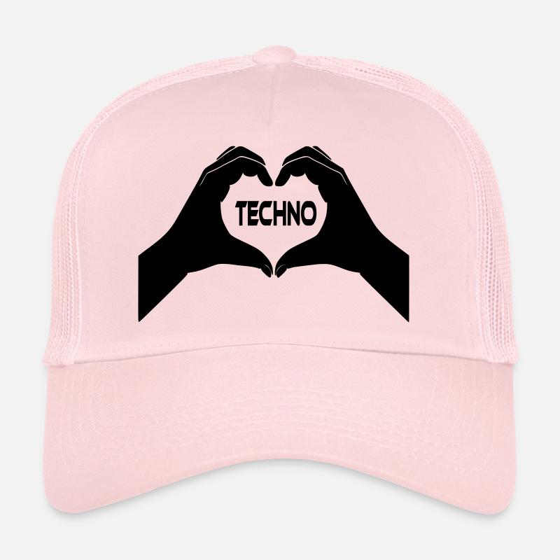 I Love Techno Trucker Cap