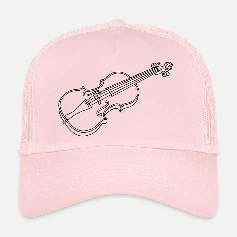 Violon - Casquette trucker  - rose pâle
