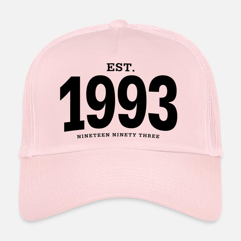 EST. 1993 Nineteen Ninety Three - Trucker Cap - pale pink