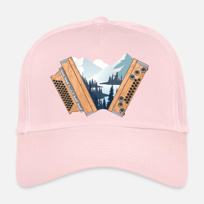 Steirische Harmonika Heimat Winter | ZiachON! - Trucker Cap - Hellrosa