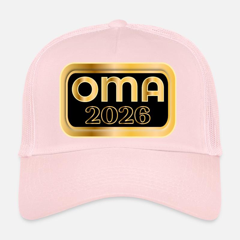 ANNONCE DE BÉBÉ GRAND-MÈRE 2026 - Casquette trucker  - rose pâle