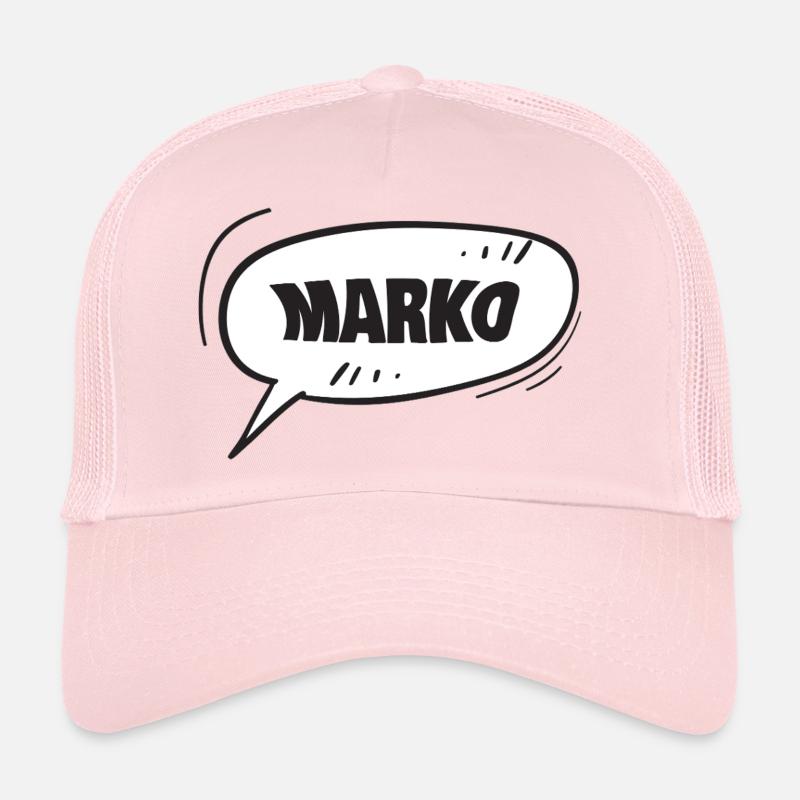 Prénom Marko Casquette trucker 