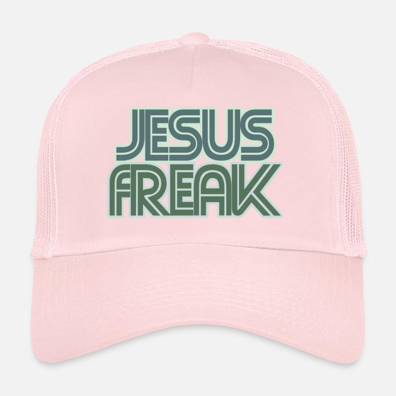 Graphique rétro de Jésus Freak Casquette trucker 