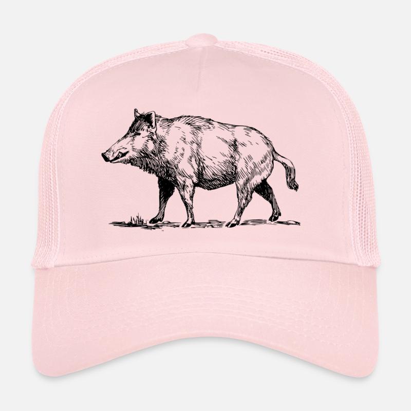 verrat - Casquette trucker  - rose pâle