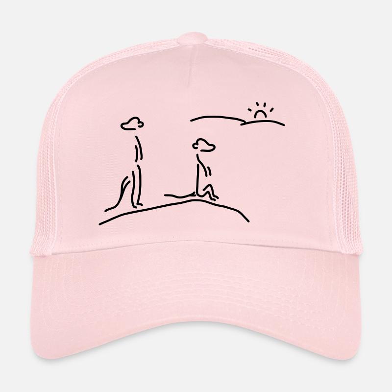 erdmännchen passen auf - Trucker Cap - Hellrosa