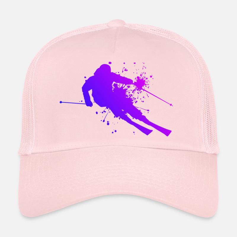 Ski Ski Ski Femmes Ski Cascade Ski Casquette trucker 