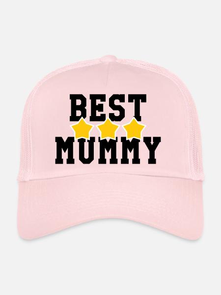 Best Mom - Mother's Day - Trucker Cap - pale pink - Front