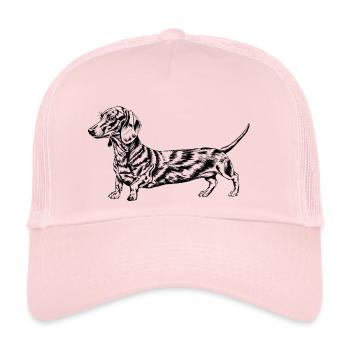 dachshund - Trucker Cap - Hellrosa - Vorne