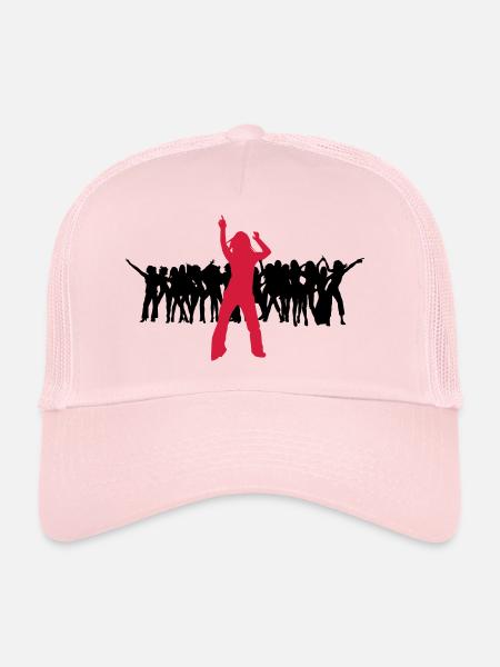Dancer dancing shake shaken harlem shake 2c - Trucker Cap - pale pink - Front