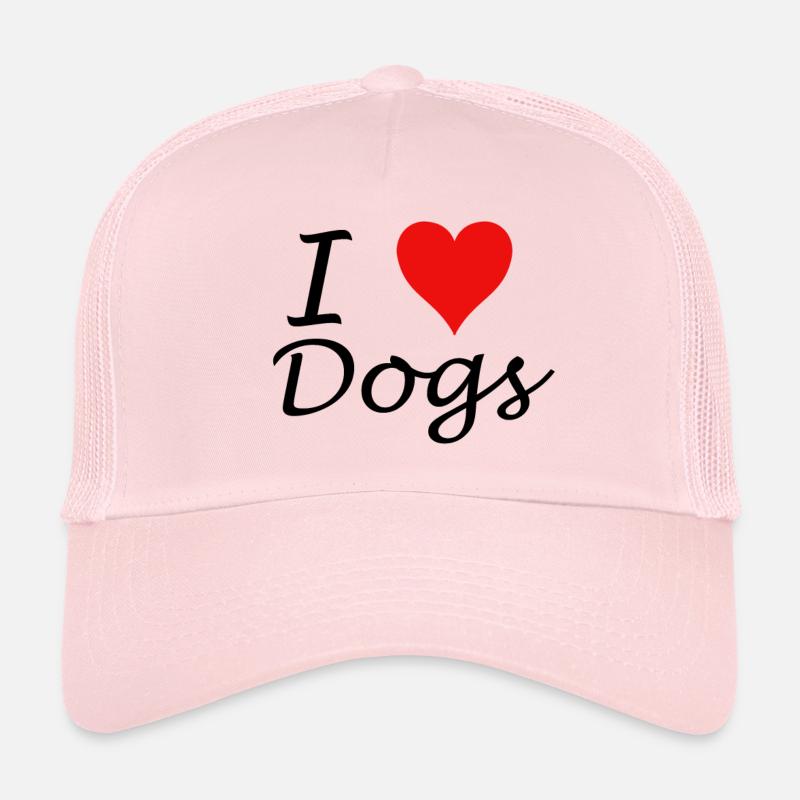 I Love Dogs Trucker Cap