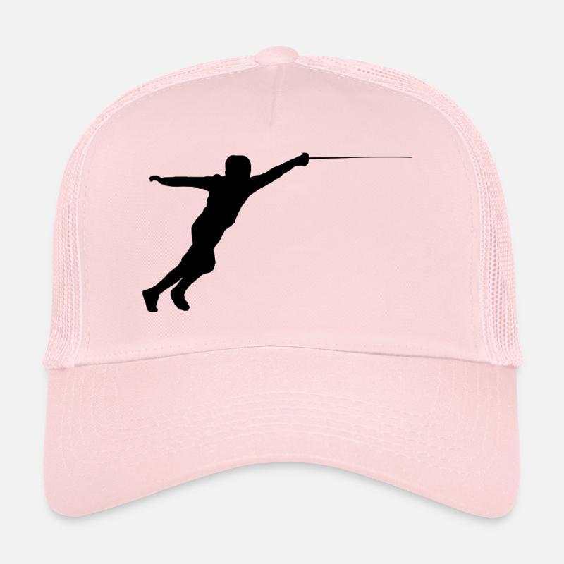 fencing fights floret sword parry samurai6 Trucker Cap